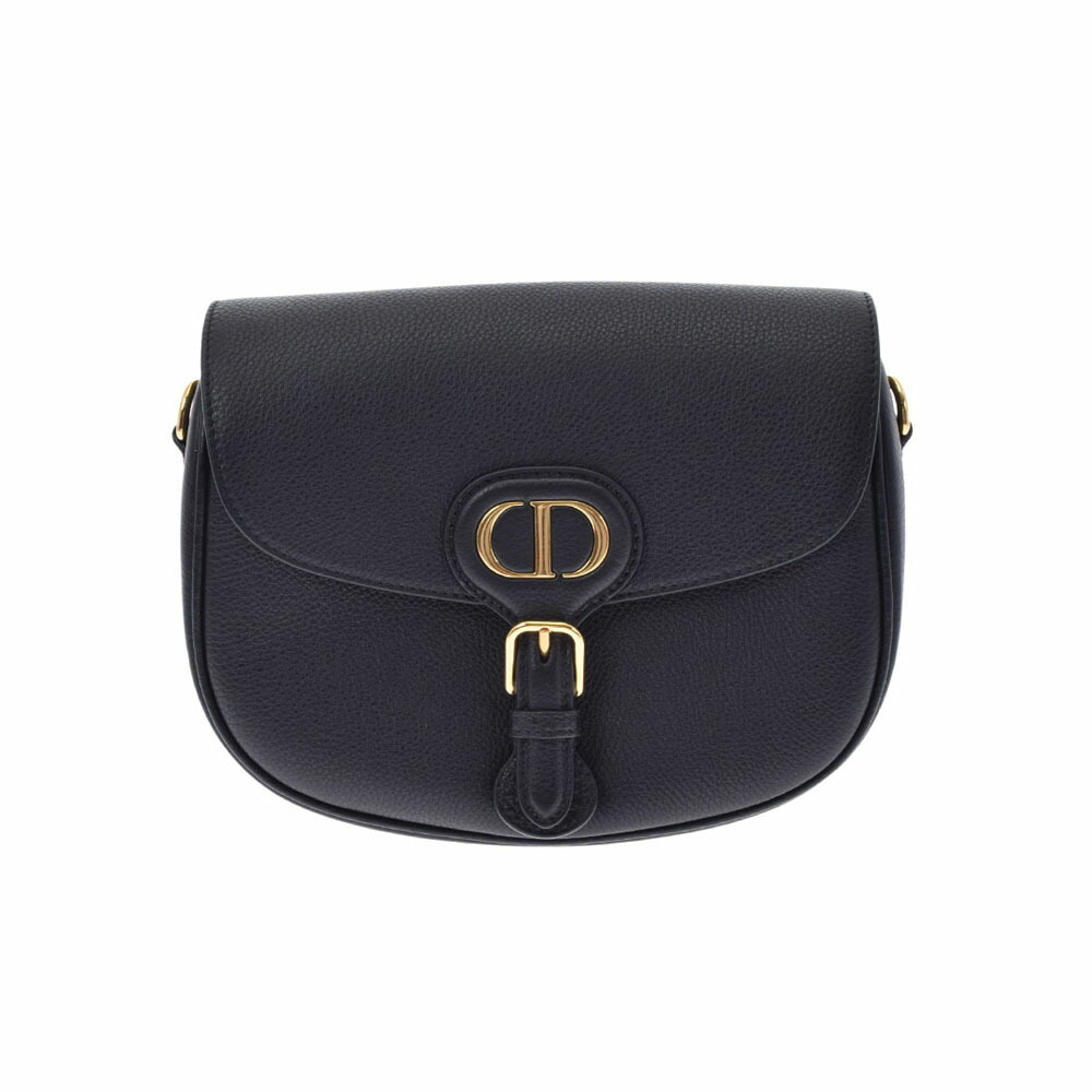 CHRISTIAN DIOR Bobby Black Calfskin Shoulder Bag